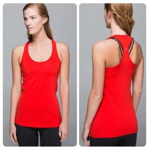 *Lululemon* Cool Racerback in "Flaming Tomato", size 6